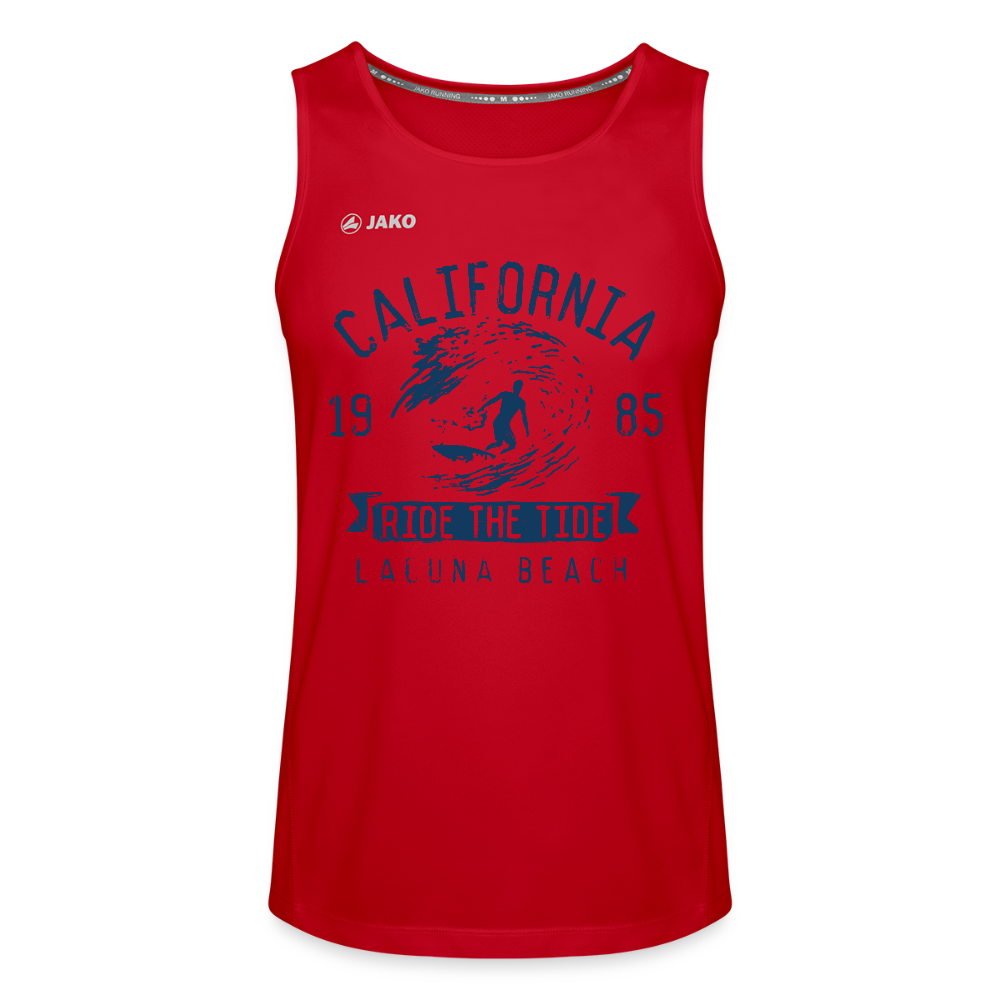 JAKO Männer Tanktop Run 2.0 "California" - mit Customizer personalisierbar - Rot