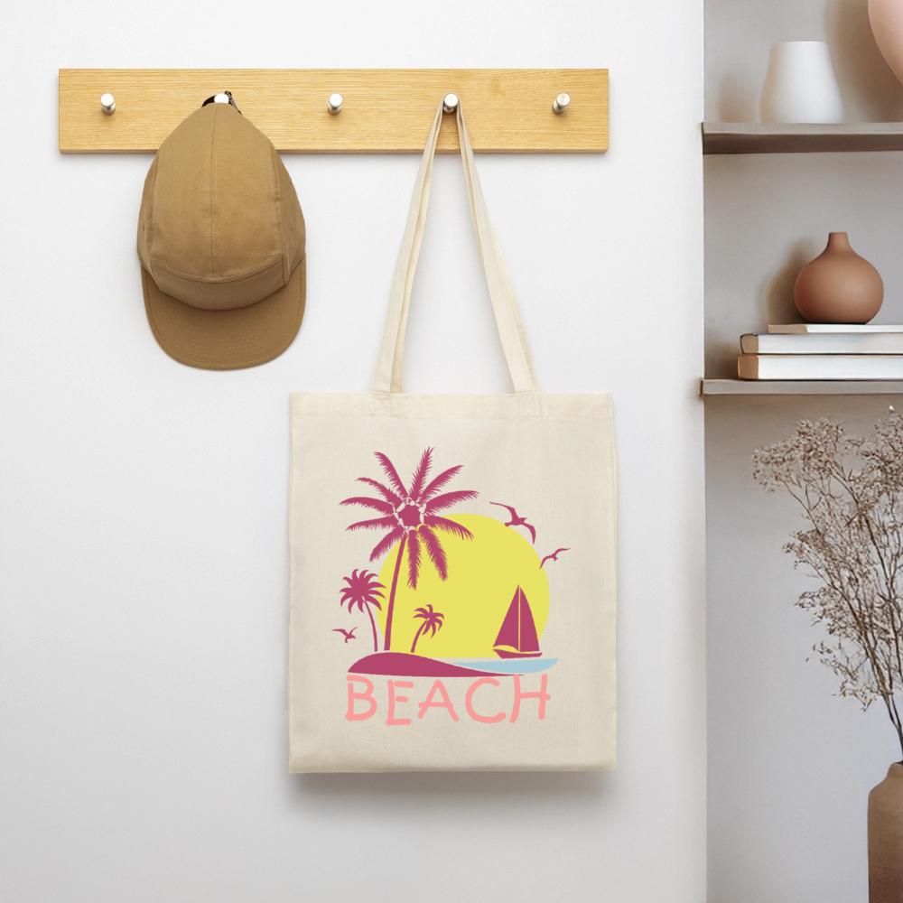 Stoffbeutel "Beach" - mit Customizer personalisierbar - Natur