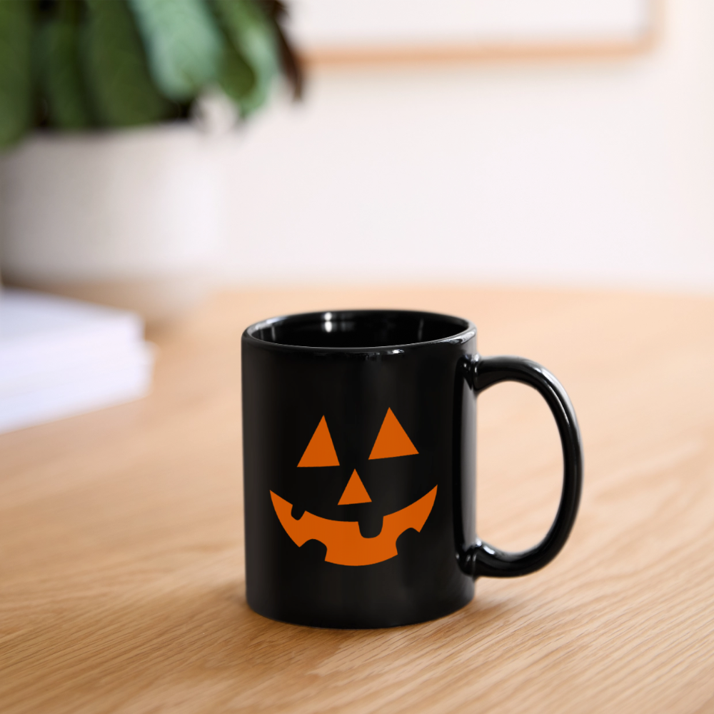Tasse einfarbig "Halloween" - Schwarz