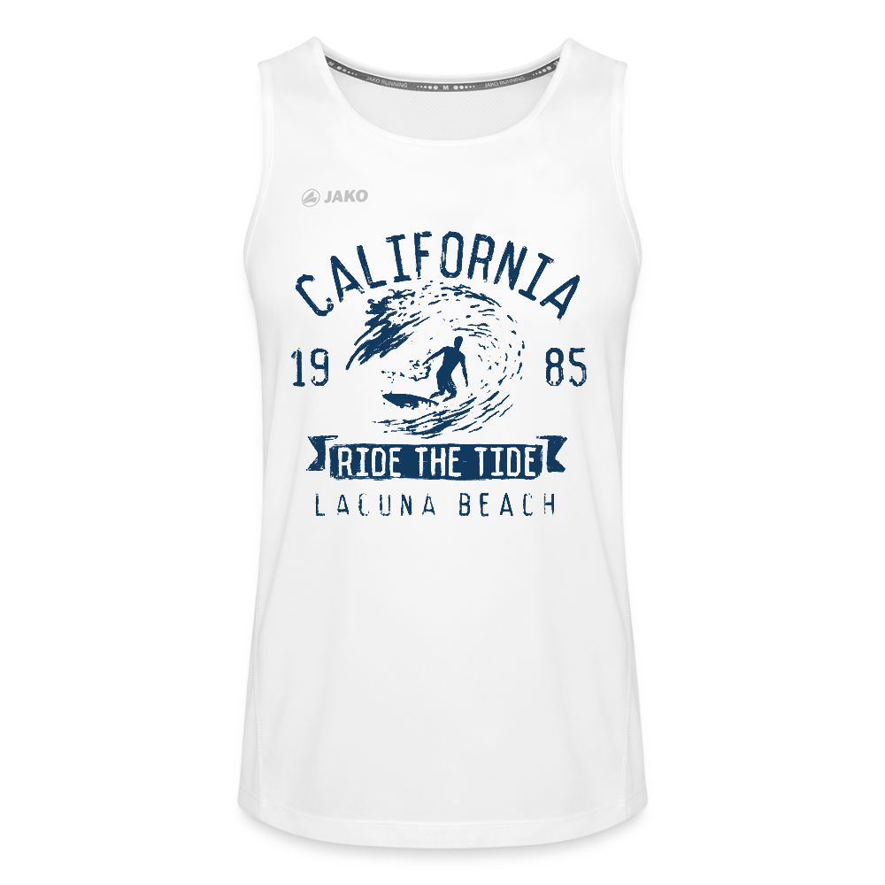 JAKO Männer Tanktop Run 2.0 "California" - mit Customizer personalisierbar - Weiß