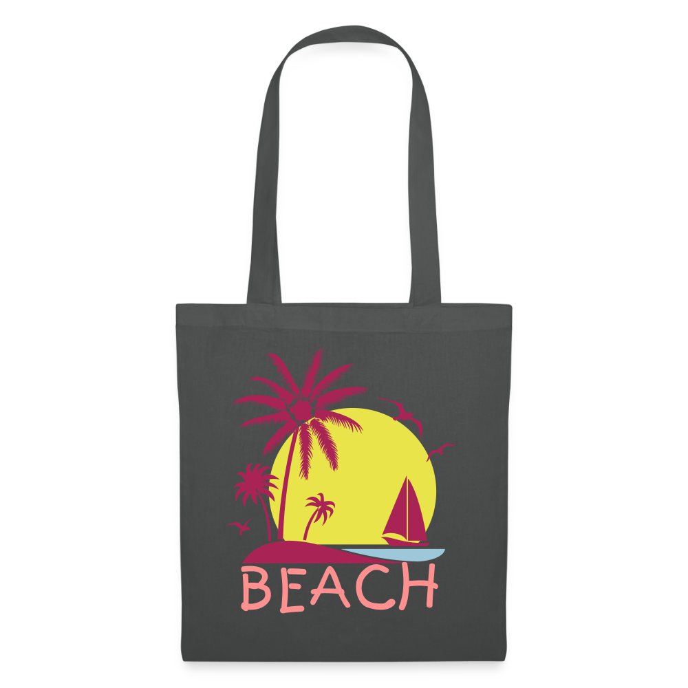 Stoffbeutel "Beach" - mit Customizer personalisierbar - Graphite