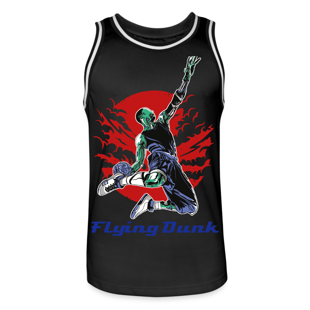 Basketball-Trikot Herren "Flying Dunk" - mit Customizer personalisierbar - Schwarz/Weiß
