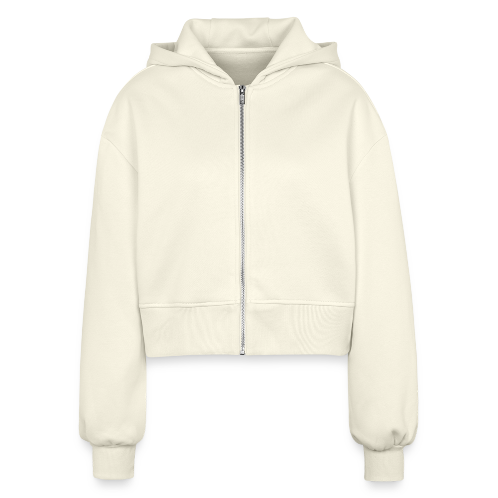 Oversized Cropped Kapuzenjacke "Wild Leo" - mit Customizer personalisierbar - Natur