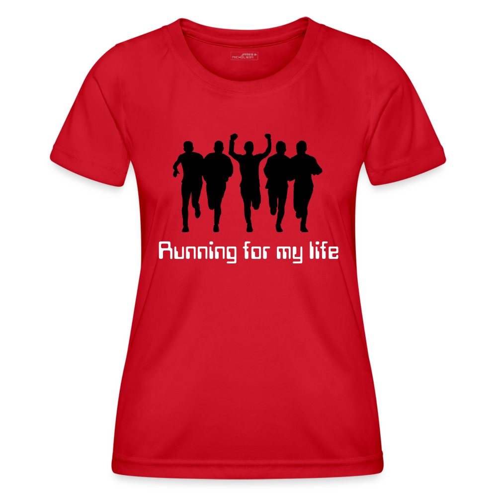 Funktions-T-Shirt Damen "Running" mit Customizer personalisierbar - Rot