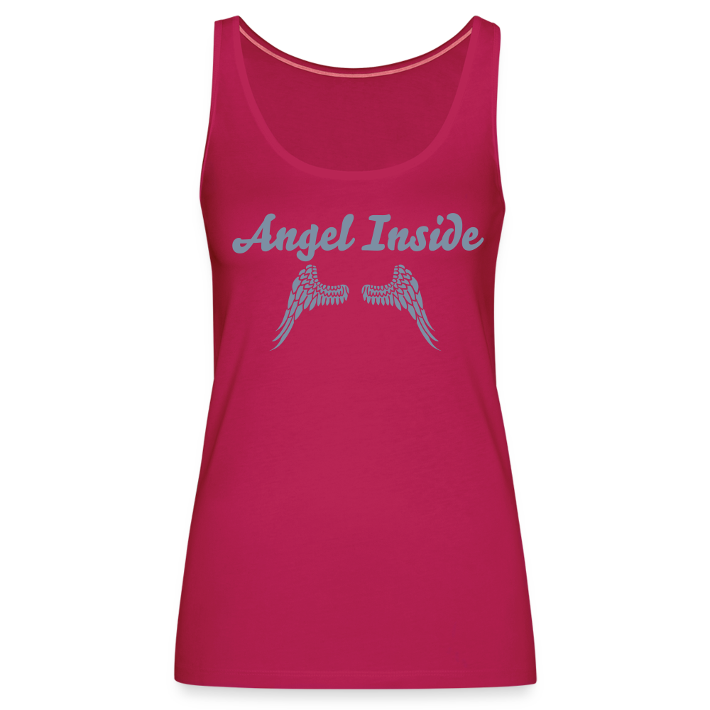 Premium Tanktop "Angel Inside" - mit Customizer personalisierbar - dunkles Pink