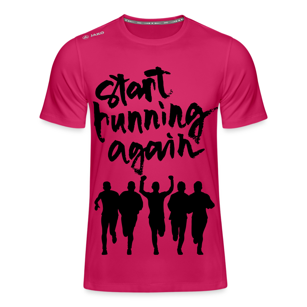 JAKO T-Shirt Herren "Start Running" - mit Customizer personalisierbar - dunkles Pink
