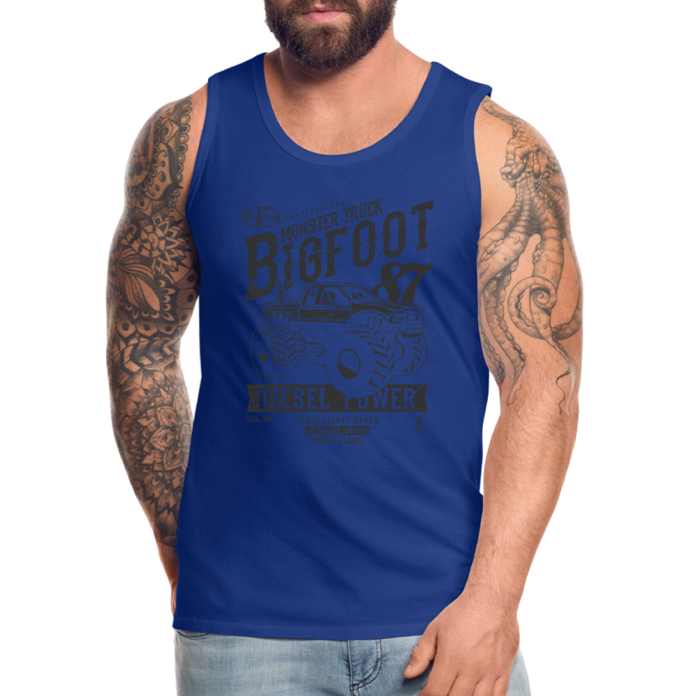 Tank Top "Bigfoot" mit Customizer personalisierbar - Königsblau