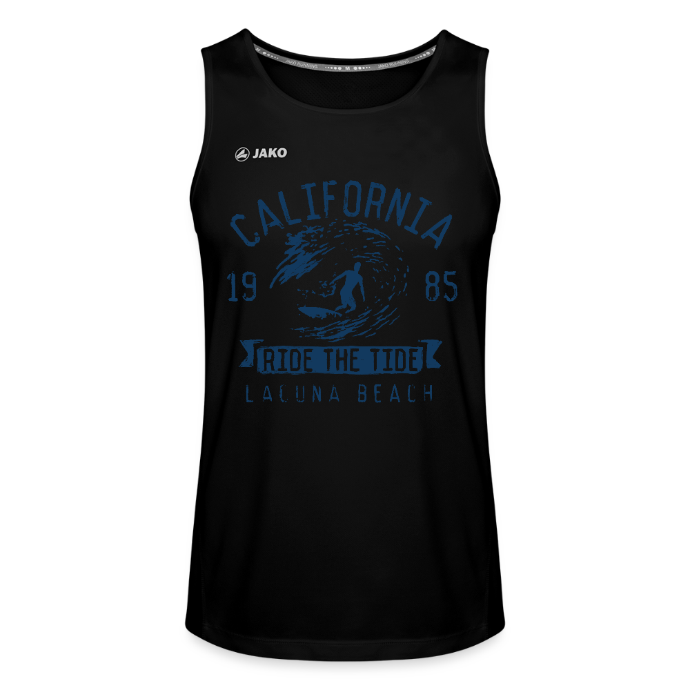 JAKO Männer Tanktop Run 2.0 "California" - mit Customizer personalisierbar - Schwarz