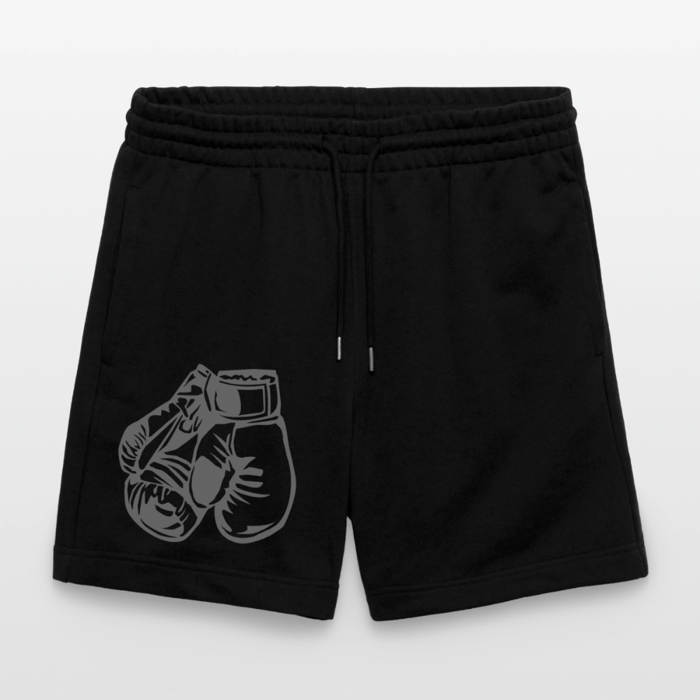 Joggingshorts Herren BIO "Boxen" - mit Customizer personalisierbar - Schwarz