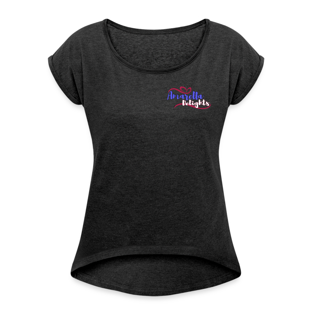 T-Shirt Damen "Amarella-Delights" - Schwarz meliert
