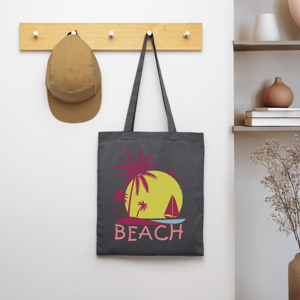 Stoffbeutel "Beach" - mit Customizer personalisierbar - Graphite