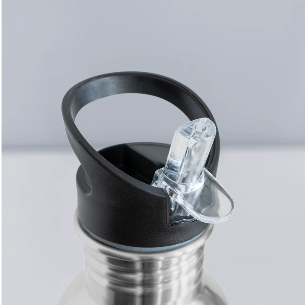 Trinkflasche "Power Up" - mit Customizer personalisierbar - Lightsilver