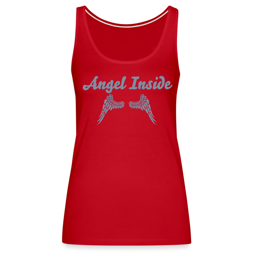Premium Tanktop "Angel Inside" - mit Customizer personalisierbar - Rot