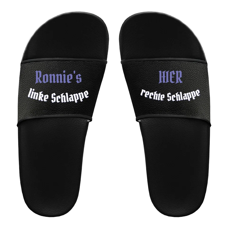 Badelatschen links/rechts