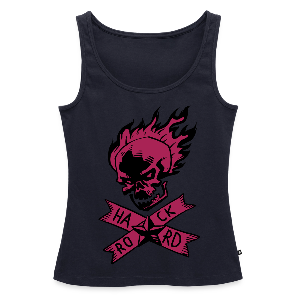 Frauen Premium Tank Top "Hard Rock" - Navy