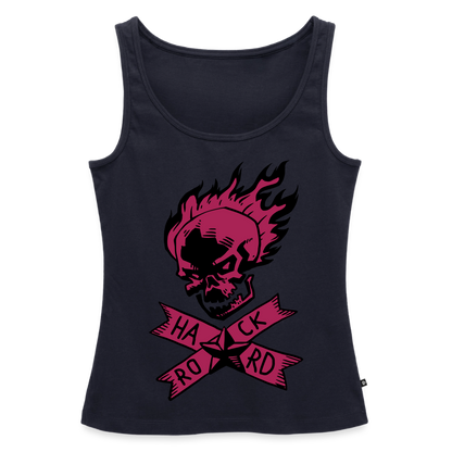 Frauen Premium Tank Top "Hard Rock" - Navy