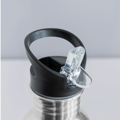 Trinkflasche "Läuft" - Lightsilver