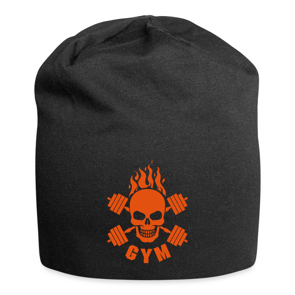 Jersey-Beanie "Skull Gym" - Schwarz