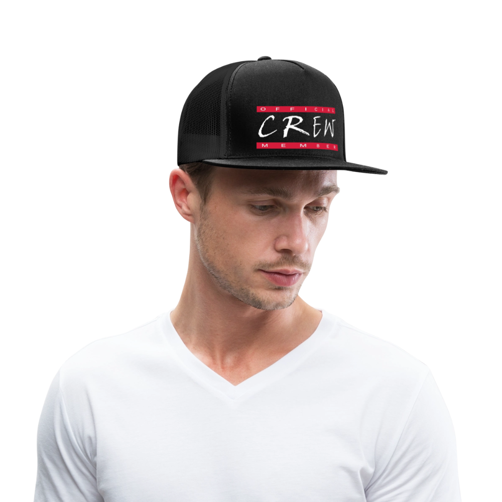 Trucker Cap "Crew" - Schwarz/Schwarz