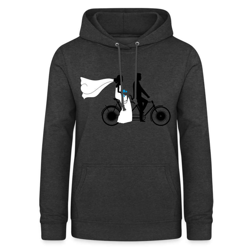 Hoodie Damen "Hochzeitsfahrrad" - mit Customizer personalisierbar - Anthrazit