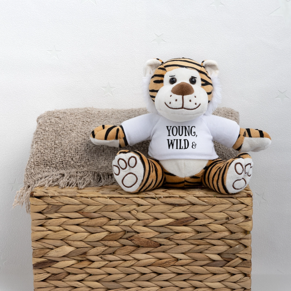 Maskottchen Tiger "Wild & Sexy" - Weiß