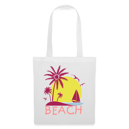 Stoffbeutel "Beach" - mit Customizer personalisierbar - Weiß