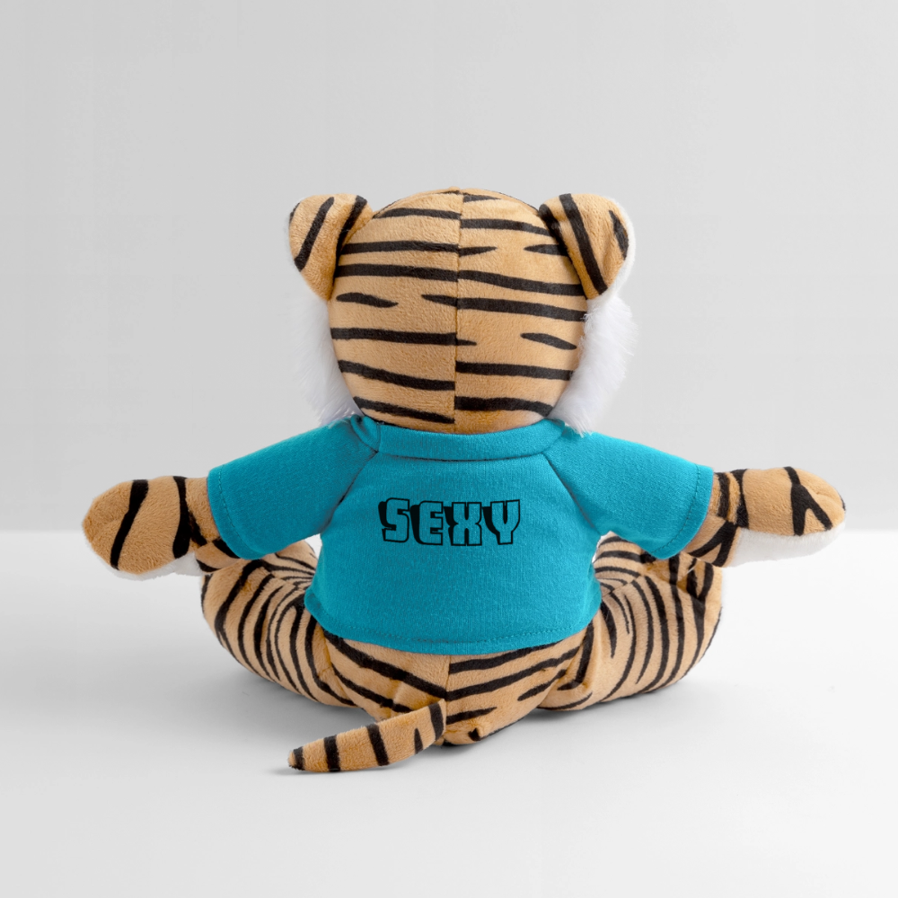 Maskottchen Tiger "Wild & Sexy" - Atollblau