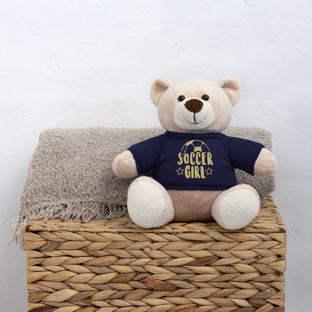 Maskottchen Teddy "Soccer Girl" - French Navy