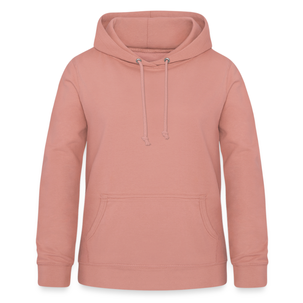 Frauen Hoodie "Totenkopf-Schwert" - Altrosa