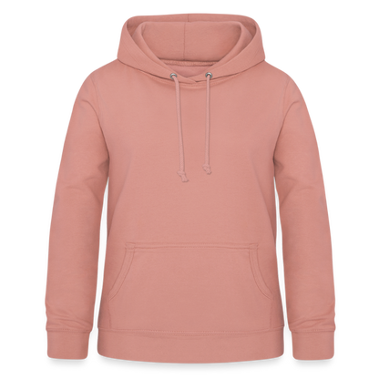 Frauen Hoodie "Totenkopf-Schwert" - Altrosa