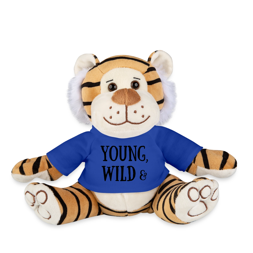 Maskottchen Tiger "Wild & Sexy" - Königsblau