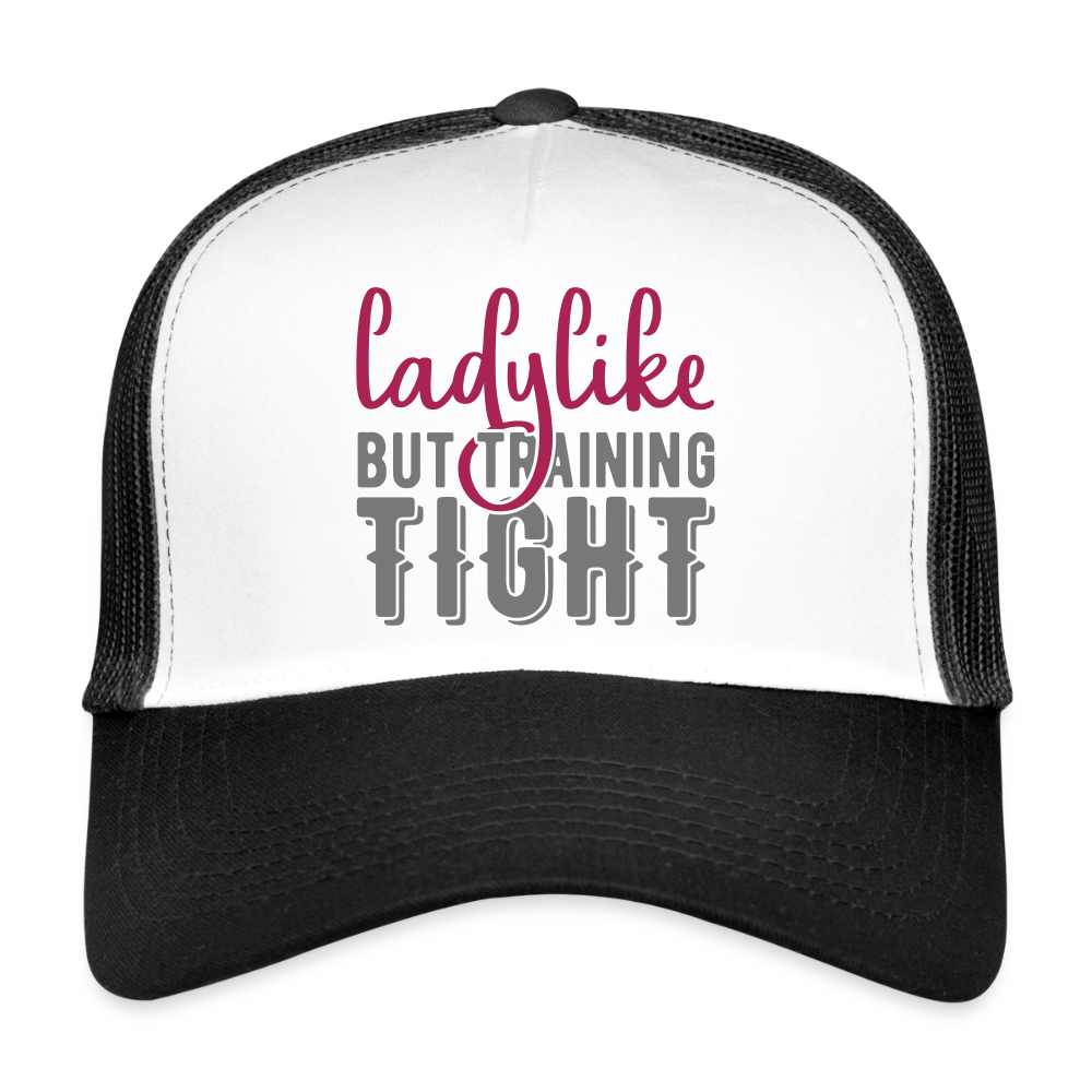 Trucker Cap "Ladylike" - Weiß/Schwarz