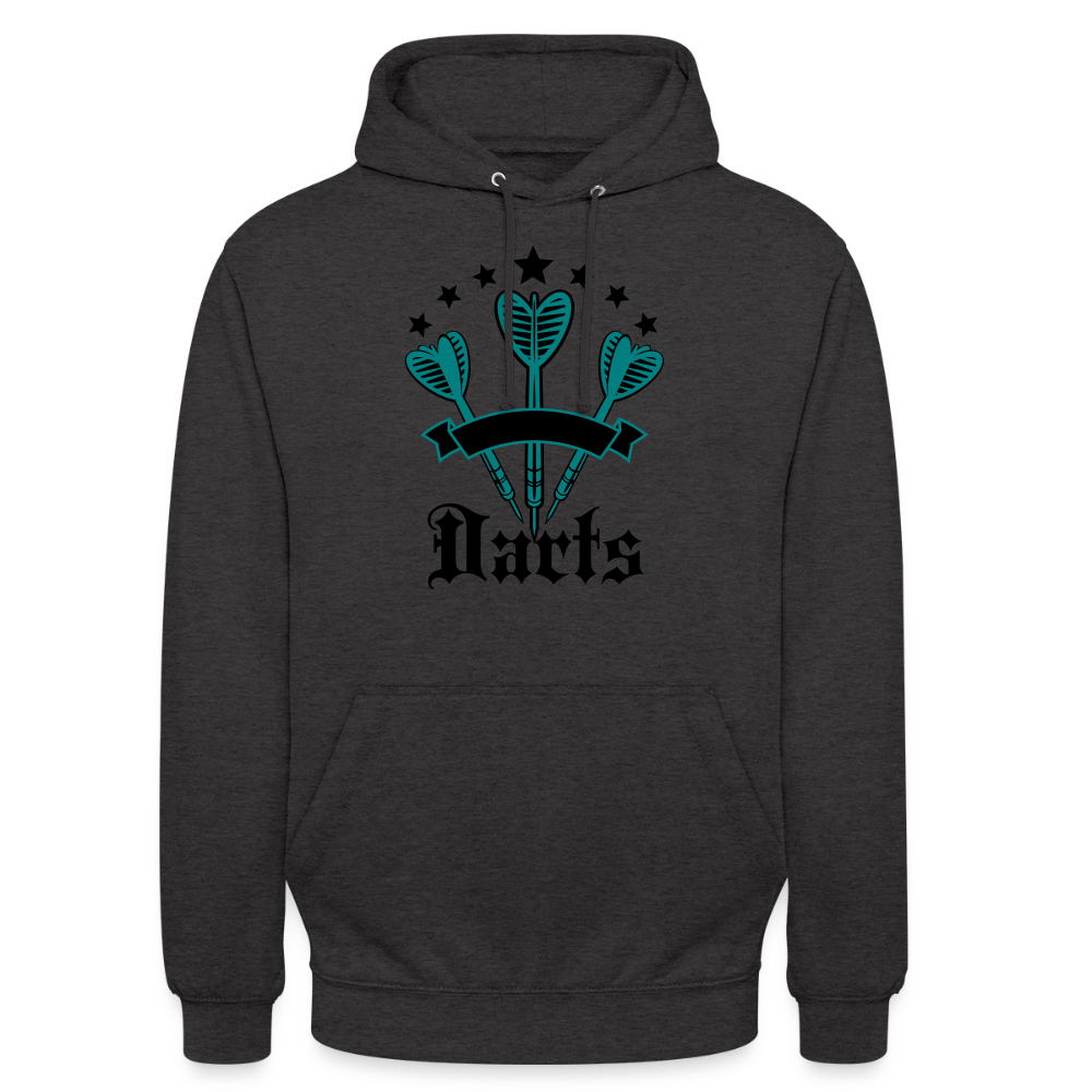 Hoodie Unisex "Darts" - Anthrazit