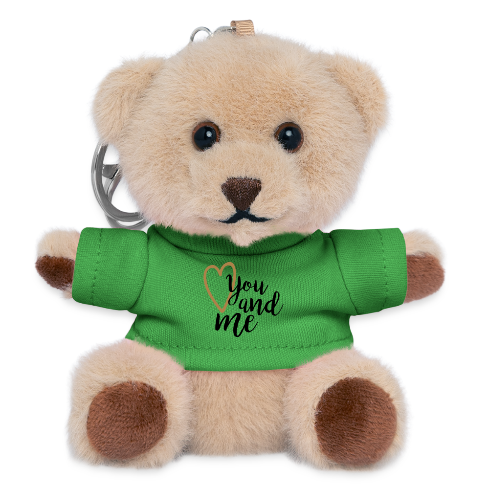 Kuscheltier Schlüsselanhänger "You and me" - Grün