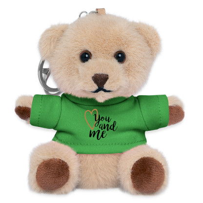 Kuscheltier Schlüsselanhänger "You and me" - Grün