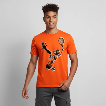 T-Shirt atmungsaktiv Herren "Tennisspieler" - Neonorange