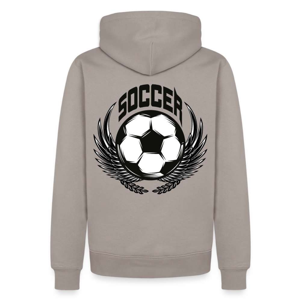 Premium Hoodie Herren "Soccer-Champion" - Taupe