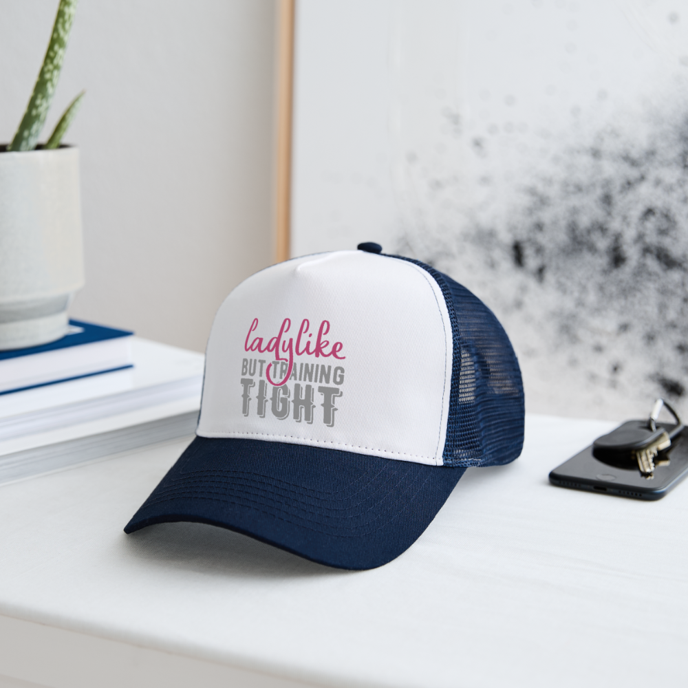 Trucker Cap "Ladylike" - Weiß/Navy