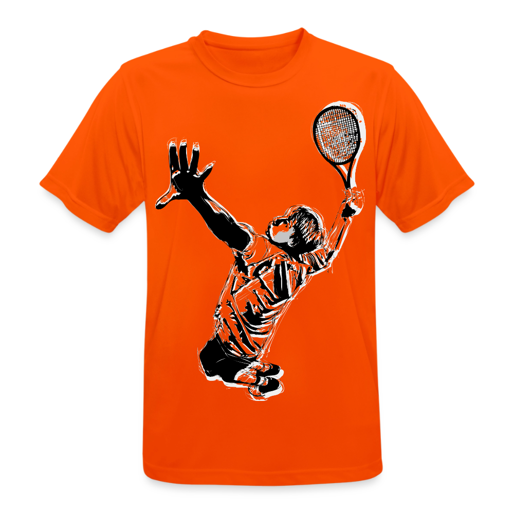 T-Shirt atmungsaktiv Herren "Tennisspieler" - Neonorange