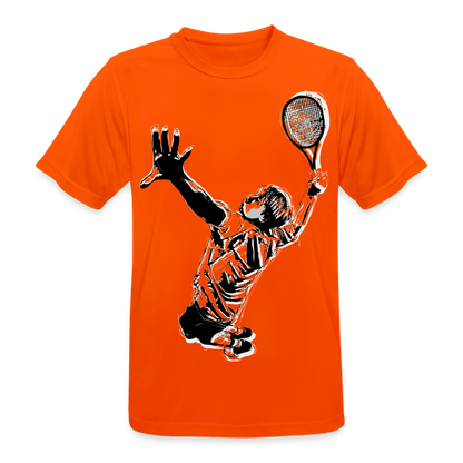 T-Shirt atmungsaktiv Herren "Tennisspieler" - Neonorange