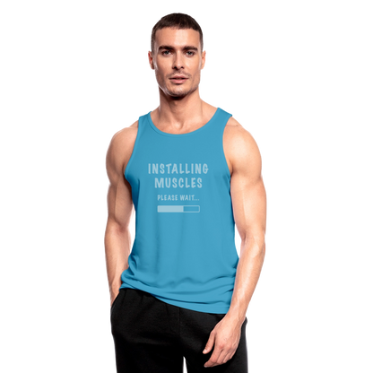 Tanktop atmungsaktiv Herren "Muscles" - Saphirblau
