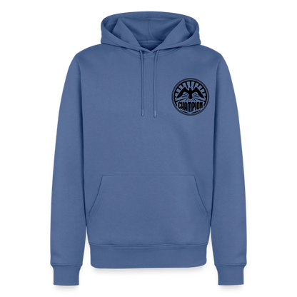 Premium Hoodie Herren "Soccer-Champion" - Taubenblau