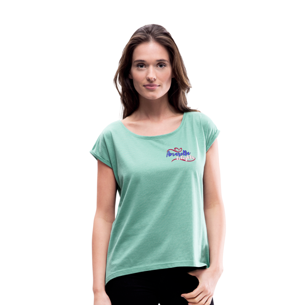 T-Shirt Damen "Amarella-Delights" - Minze meliert