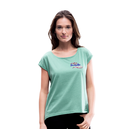 T-Shirt Damen "Amarella-Delights" - Minze meliert