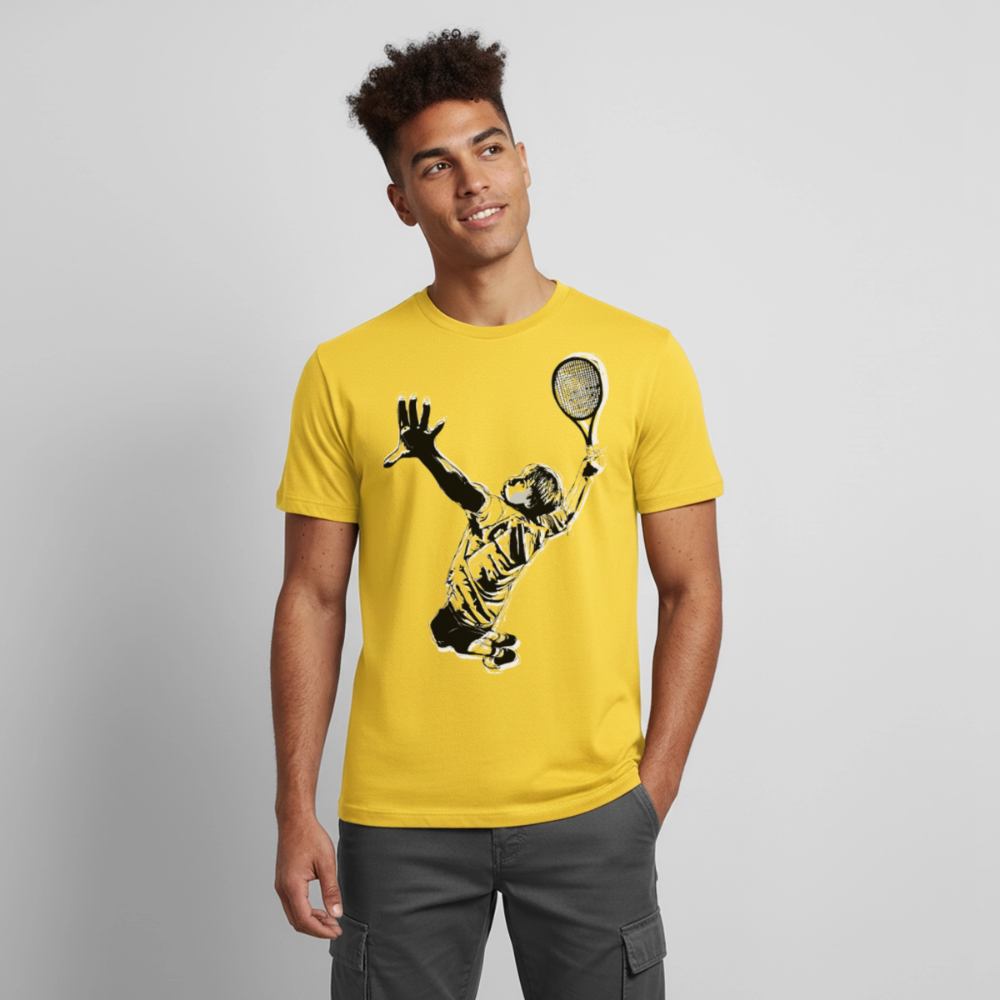 T-Shirt atmungsaktiv Herren "Tennisspieler" - Sonnengelb
