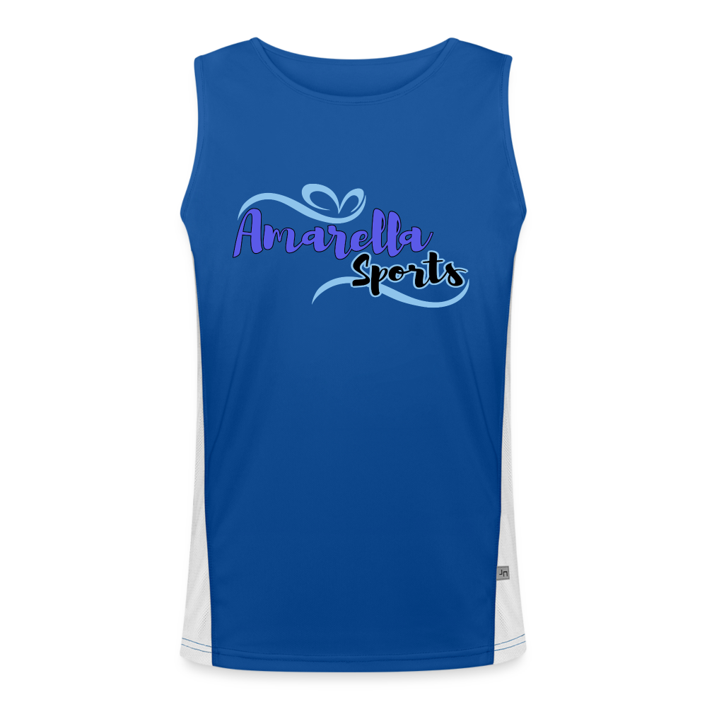 Funktionelles Tank Top Herren "Amarella-Sports" - Royal/Weiß