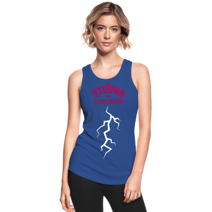 Tanktop atmungsaktiv "Be strong" - Royalblau