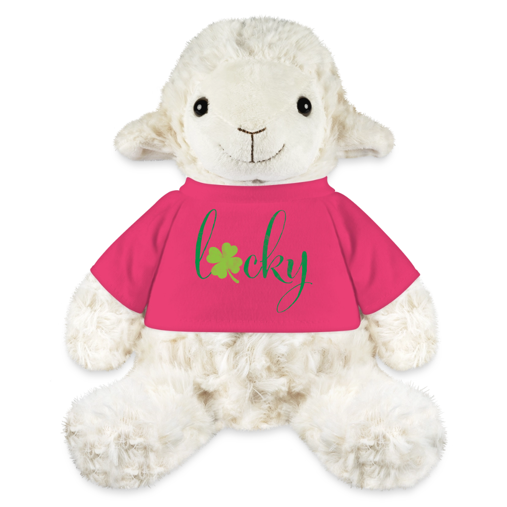 Maskottchen Schaf "Lucky" - Pink