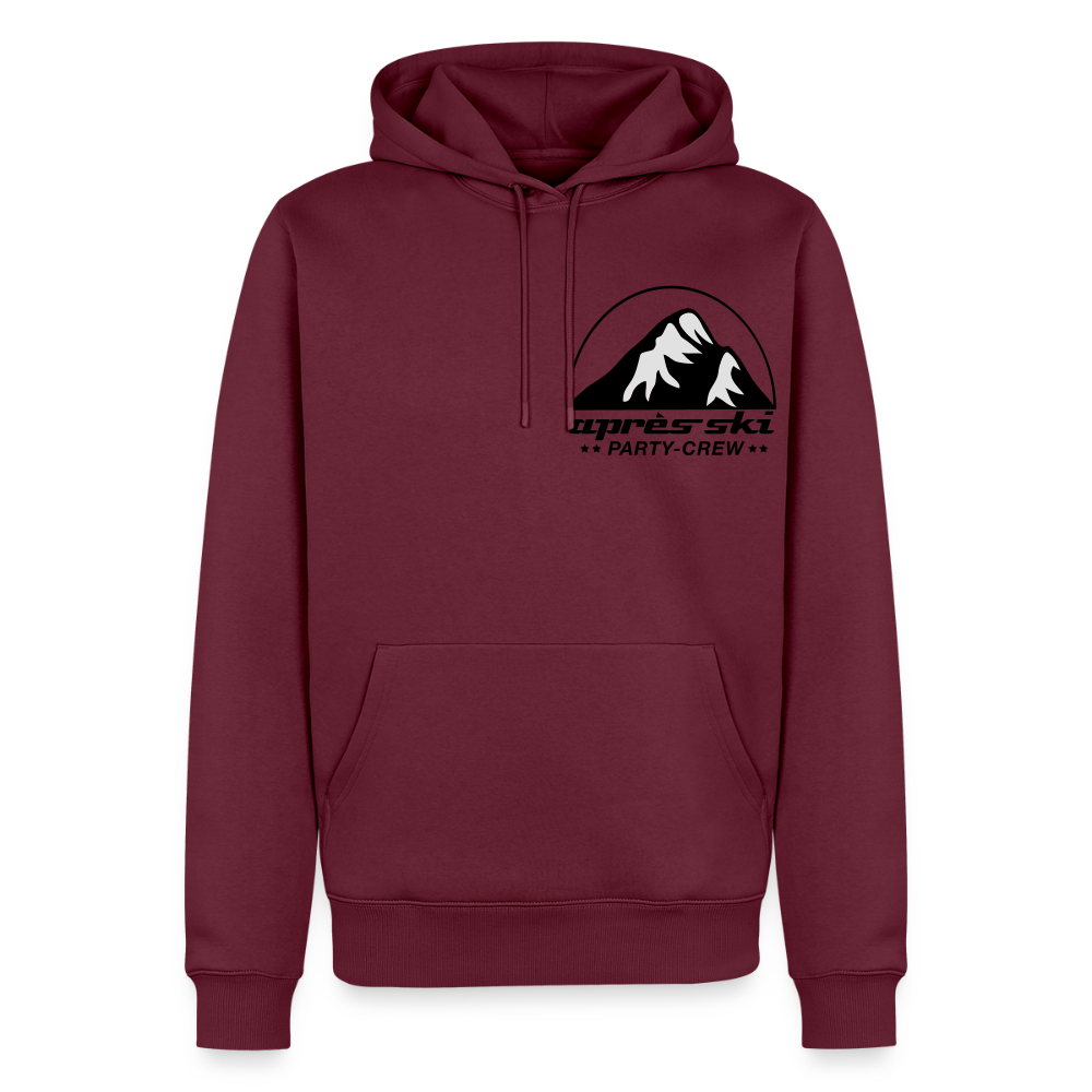 Männer Premium Hoodie "Apres Ski" - Burgunderrot