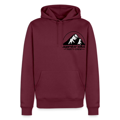 Männer Premium Hoodie "Apres Ski" - Burgunderrot